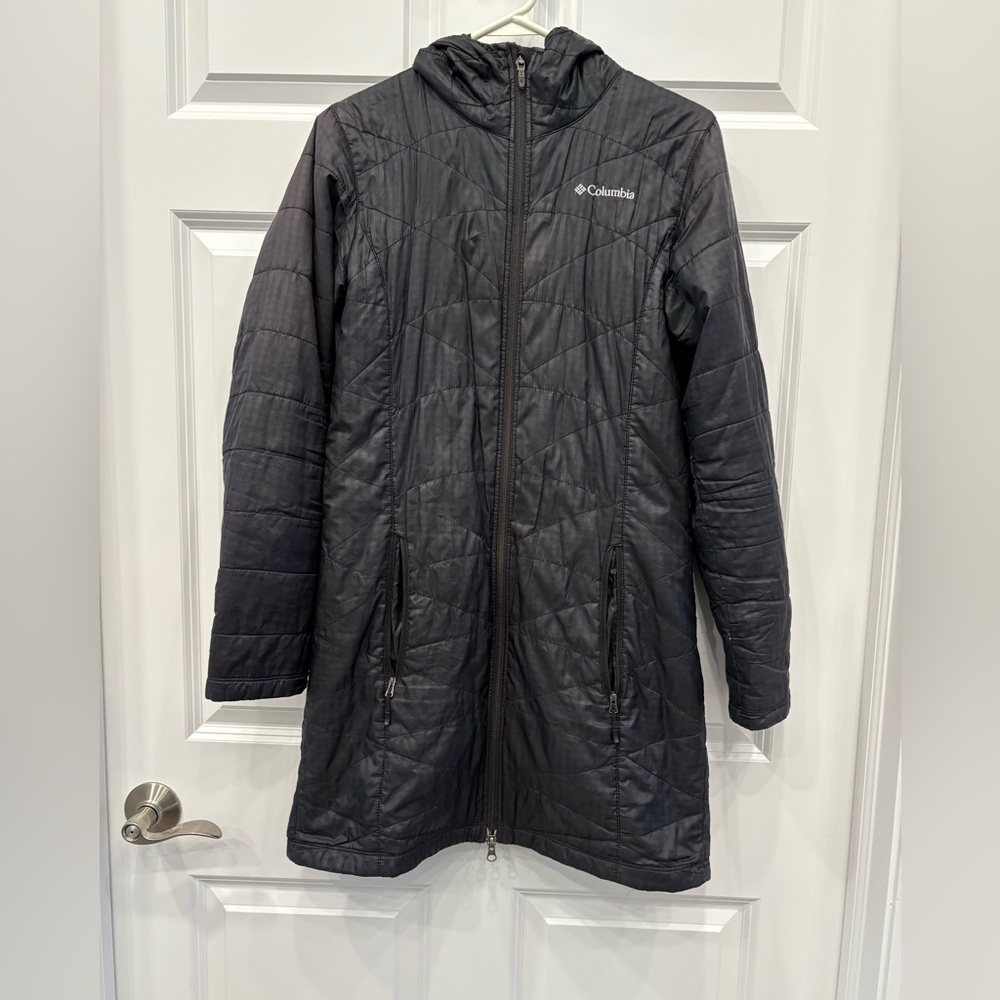 Columbia Omni-heat Black Long Coat